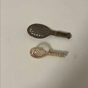 2-pieces tennis brooches